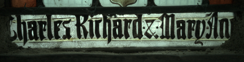 Inscription at bottom of c