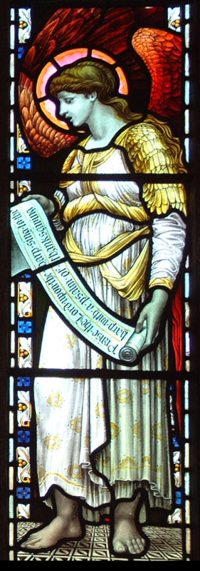 St Mabyn North aisle 3, right-hand angel