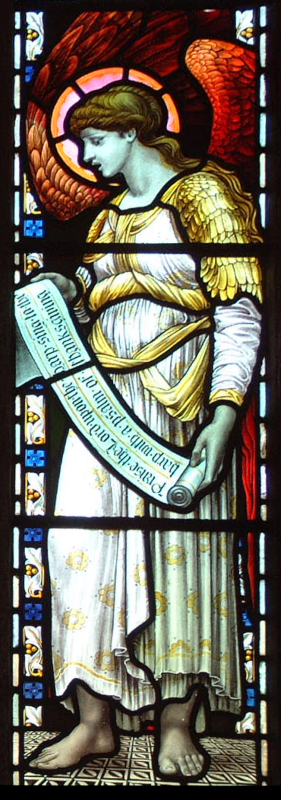 St Mabyn North aisle 3, right-hand angel