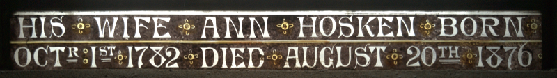 Inscription at bottom of b