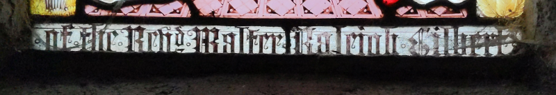 Inscription at base of c