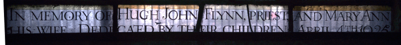 Inscription at bottom of second light